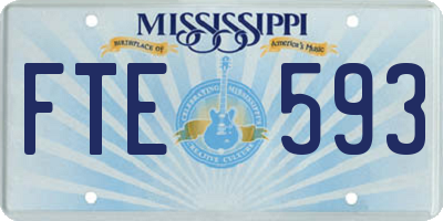 MS license plate FTE593