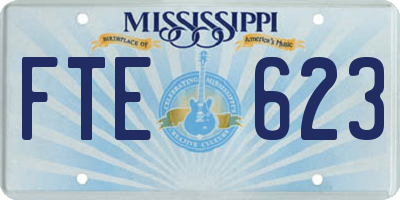 MS license plate FTE623