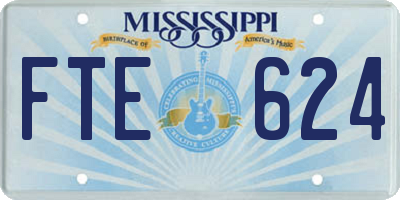 MS license plate FTE624