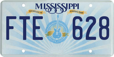 MS license plate FTE628