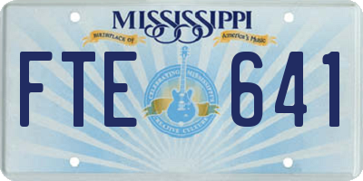 MS license plate FTE641