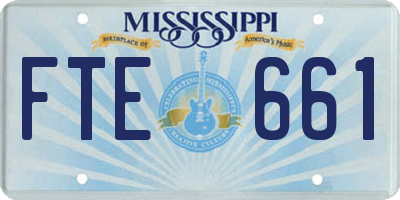 MS license plate FTE661