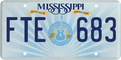 MS license plate FTE683