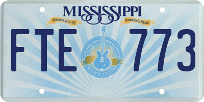 MS license plate FTE773