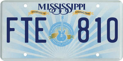 MS license plate FTE810