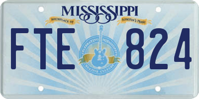 MS license plate FTE824