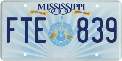 MS license plate FTE839
