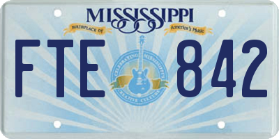 MS license plate FTE842