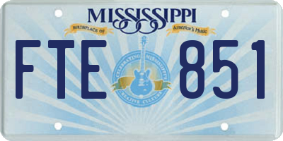 MS license plate FTE851