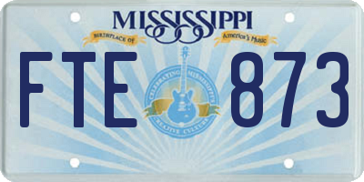 MS license plate FTE873