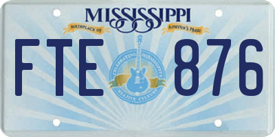 MS license plate FTE876