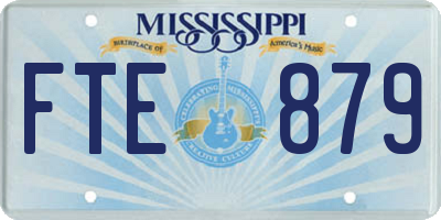 MS license plate FTE879