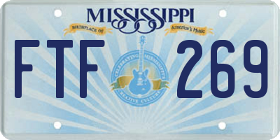 MS license plate FTF269