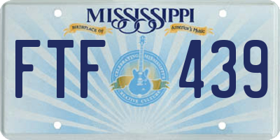 MS license plate FTF439