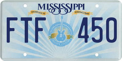 MS license plate FTF450