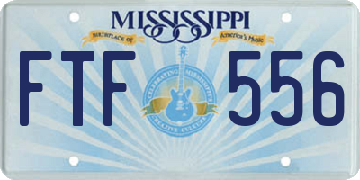 MS license plate FTF556