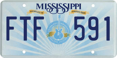 MS license plate FTF591