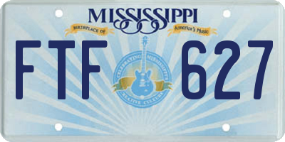 MS license plate FTF627