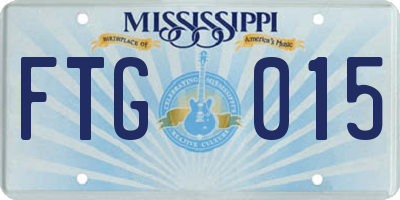 MS license plate FTG015