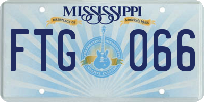 MS license plate FTG066