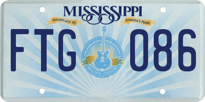 MS license plate FTG086