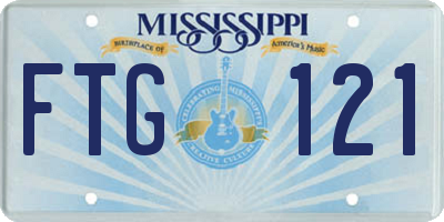 MS license plate FTG121