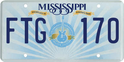 MS license plate FTG170