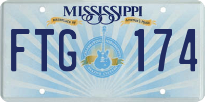 MS license plate FTG174