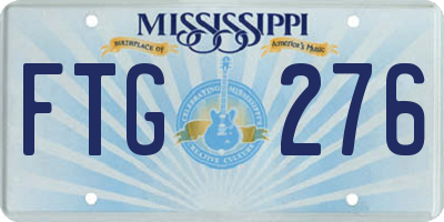 MS license plate FTG276