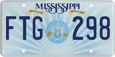MS license plate FTG298