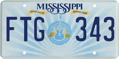 MS license plate FTG343