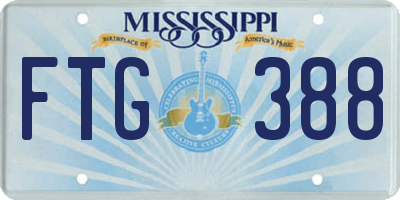 MS license plate FTG388