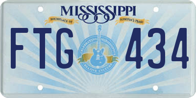 MS license plate FTG434