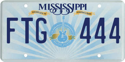 MS license plate FTG444