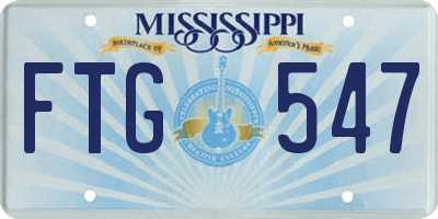MS license plate FTG547