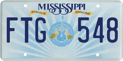 MS license plate FTG548