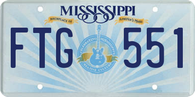MS license plate FTG551