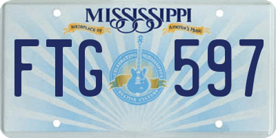 MS license plate FTG597