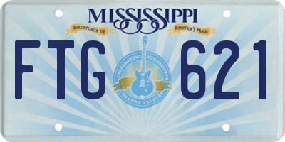 MS license plate FTG621