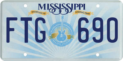 MS license plate FTG690