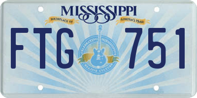 MS license plate FTG751