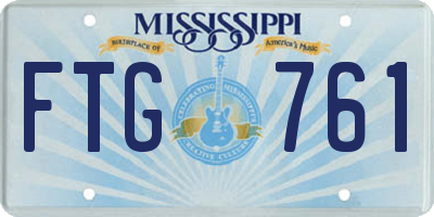 MS license plate FTG761
