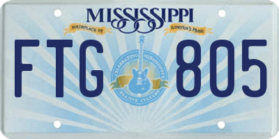 MS license plate FTG805