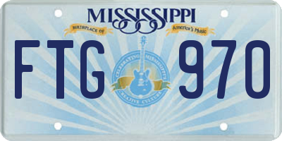 MS license plate FTG970
