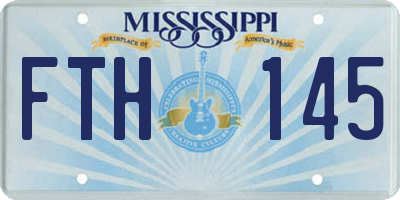 MS license plate FTH145