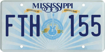 MS license plate FTH155