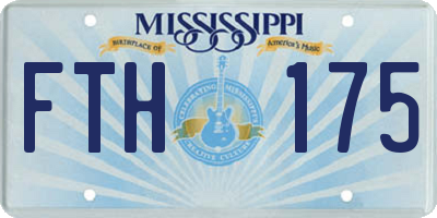 MS license plate FTH175