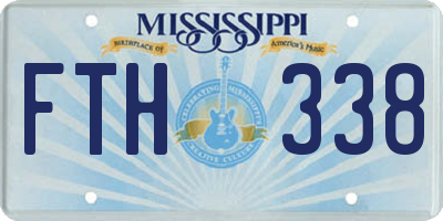 MS license plate FTH338