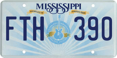 MS license plate FTH390