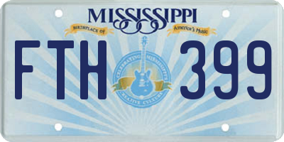 MS license plate FTH399